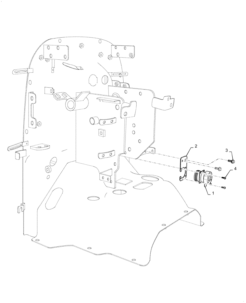 Схема запчастей Case IH FARMALL 40C - (55.100.DQ) - WIRE CONNECTOR, DIAGNOSTIC CONNECTOR, FARMALL 40C, 50C (55) - ELECTRICAL SYSTEMS