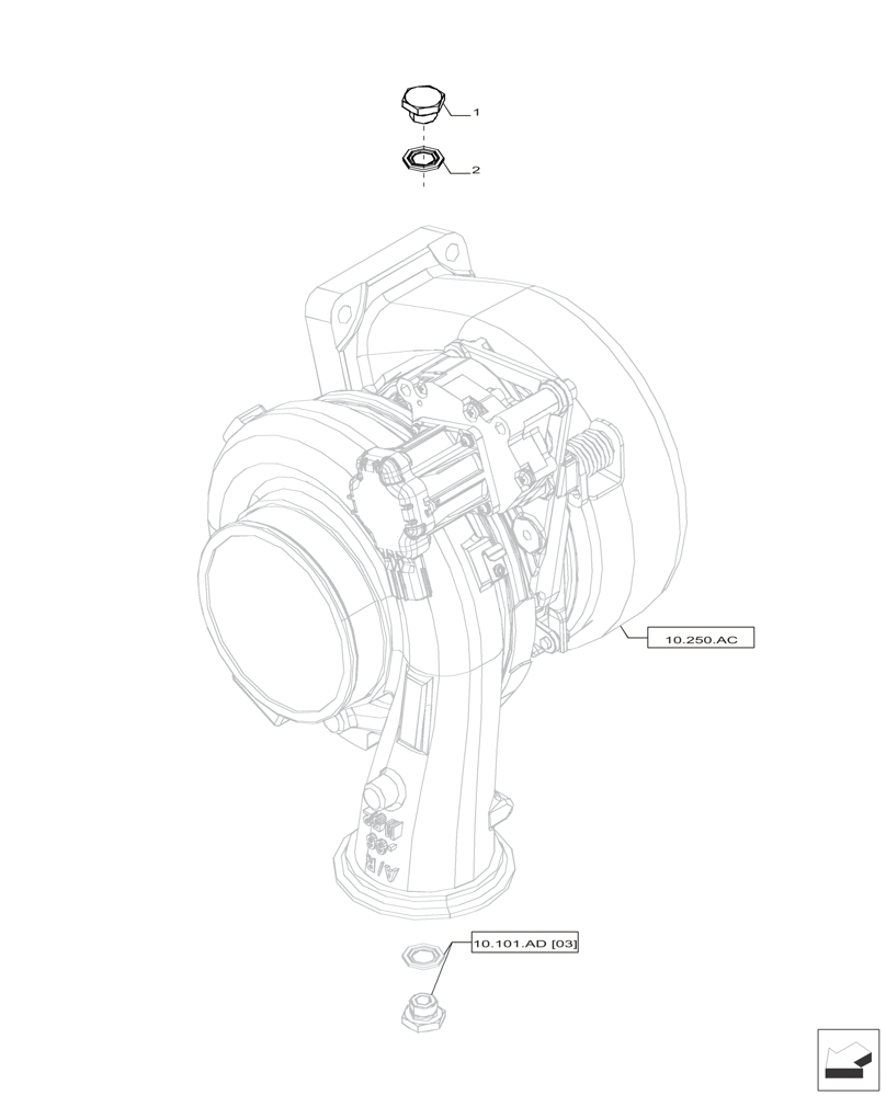 Схема запчастей Case IH F2CFP613A H001 - (10.101.AD[01]) - EXPANSION PLUG (10) - ENGINE