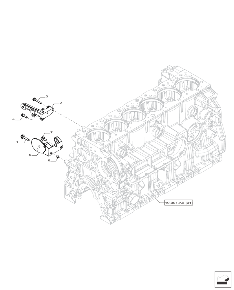 Схема запчастей Case IH F2CFP613A H001 - (55.301.AA) - ALTERNATOR (55) - ELECTRICAL SYSTEMS