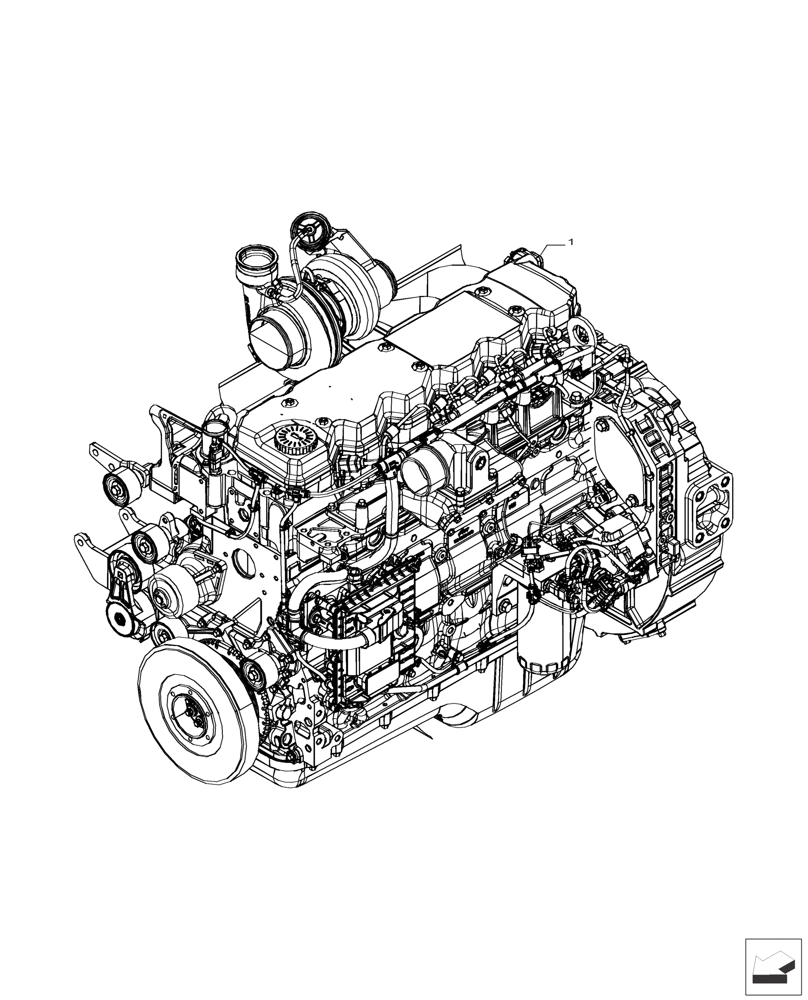 Схема запчастей Case IH F2CFP613A H001 - (10.001.AD) - ENGINE (10) - ENGINE