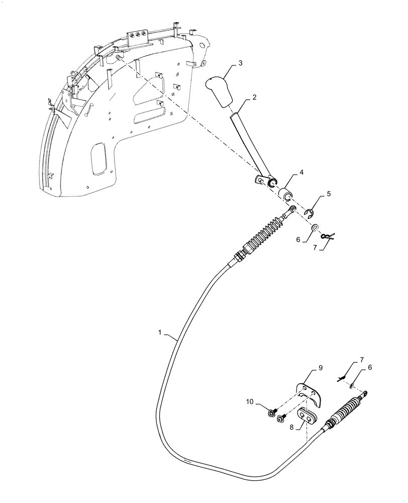 Схема запчастей Case IH FARMALL 40C - (37.108.AC[02]) - HYDRAULIC, CONTROL LEVER, FARMALL 40C, 50C (37) - HITCHES, DRAWBARS & IMPLEMENT COUPLINGS