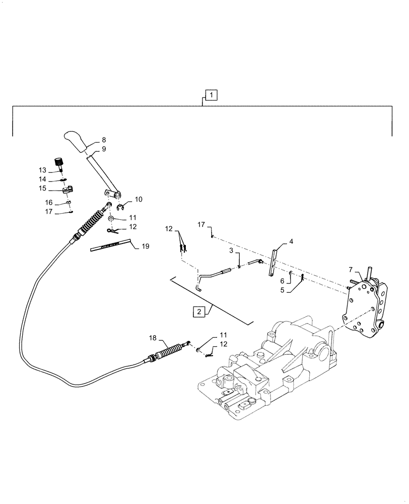 Схема запчастей Case IH FARMALL 40C - (37.108.AG[02]) - CONTROL LINK KIT, FARMALL 40C, 50C (37) - HITCHES, DRAWBARS & IMPLEMENT COUPLINGS