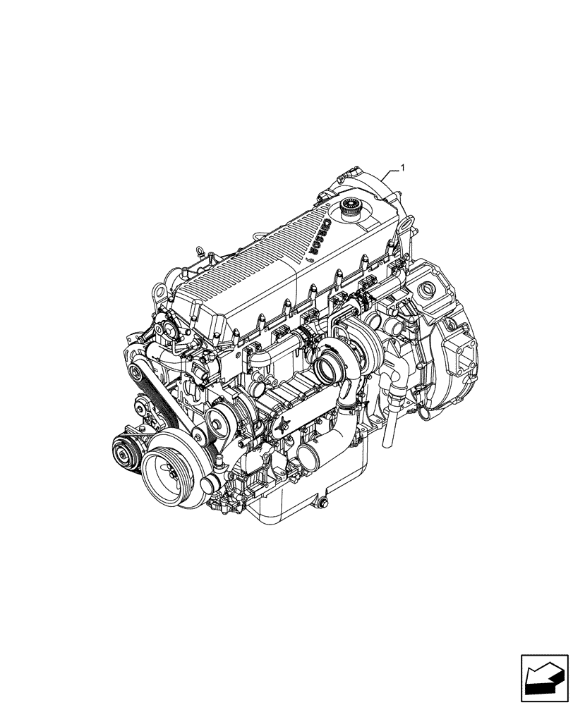 Схема запчастей Case IH F2CFE613F B041 - (10.001.AD) - ENGINE (10) - ENGINE