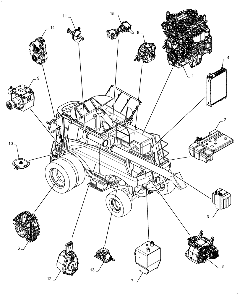 Схема запчастей Case IH 6140 - (05.100.03[02]) - CAPACITIES, TIER 4B (05) - SERVICE & MAINTENANCE