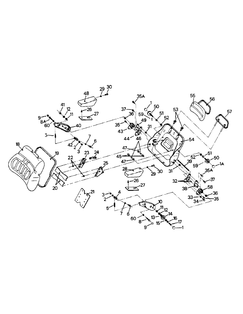 Схема запчастей Case IH PTA251 - (01-22) - SEAT ASSEMBLY, BACK CUSHION & ARM REST (10) - CAB