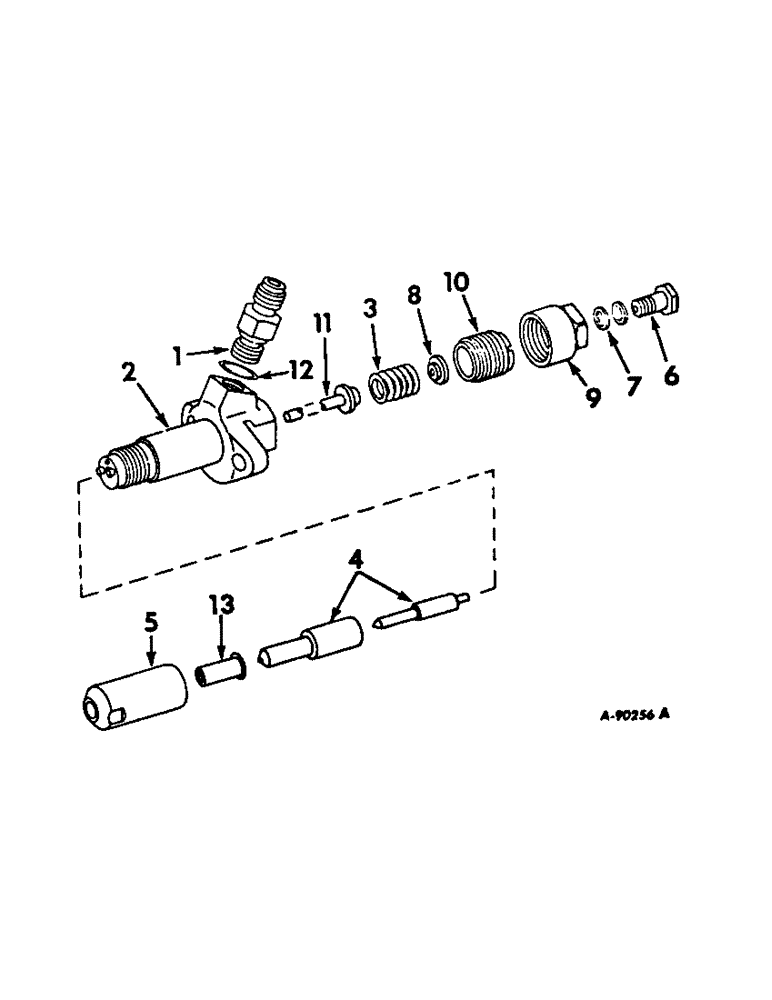 Схема запчастей Case IH 706 - (E-45) - FUEL SYSTEM, INJECTION NOZZLE, D-310 ENGINES (02) - FUEL SYSTEM