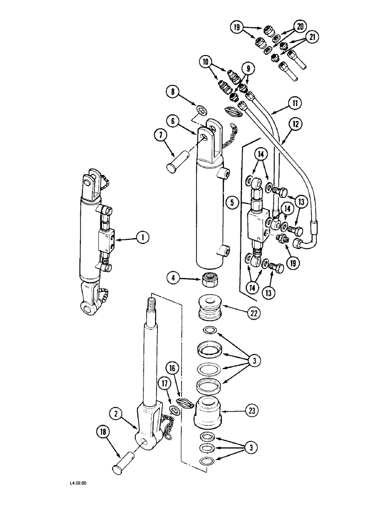 Схема запчастей Case IH 2130 - (9-142) - LIFT CYLINDER (09) - CHASSIS/ATTACHMENTS