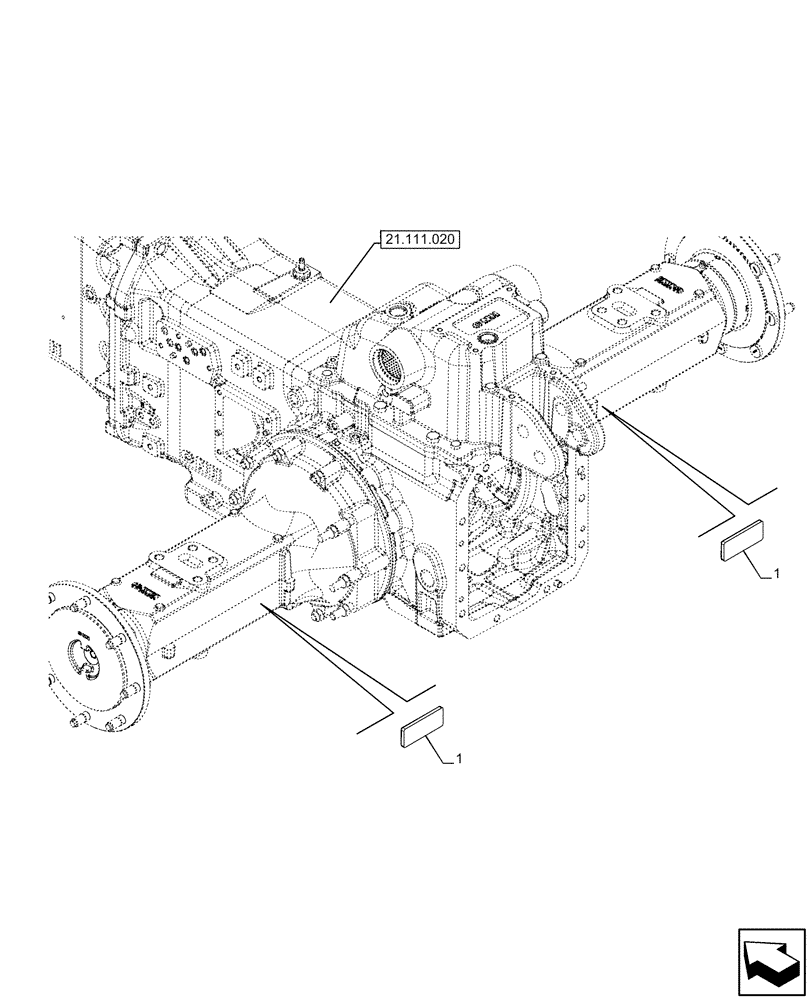 Схема запчастей Case IH FARMALL 120U - (55.404.010) - VAR - 331444, 332147, 335387, 336730, 339434, 391246 - EXTERNAL REFLECTOR, EU (55) - ELECTRICAL SYSTEMS