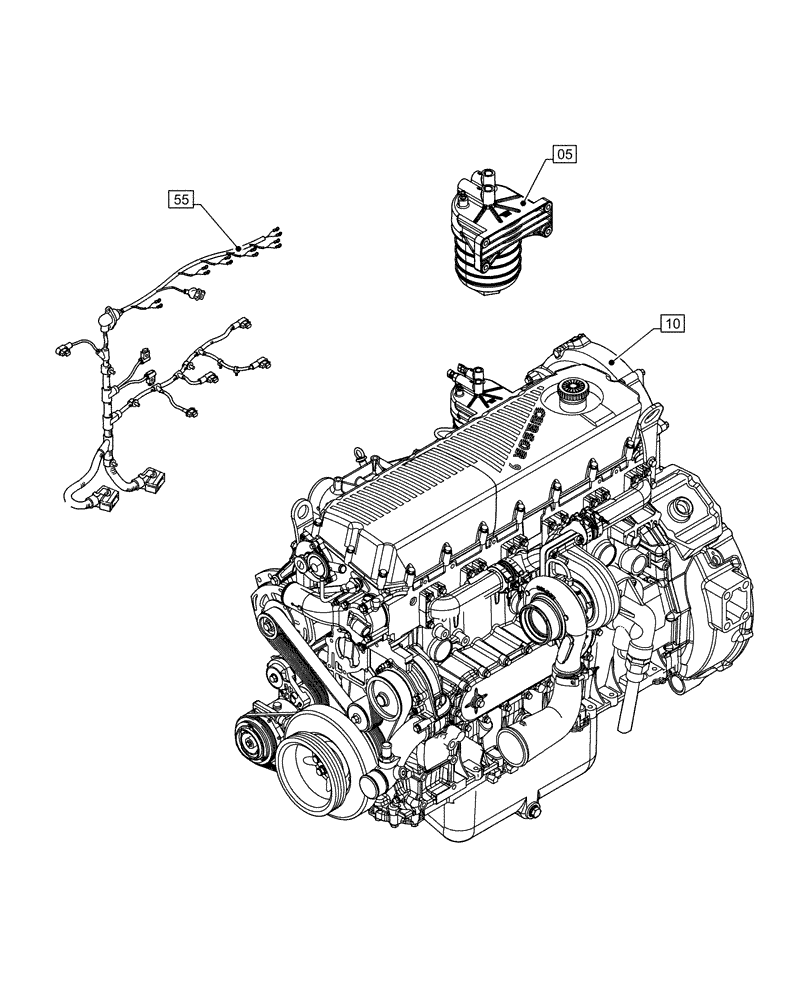 Схема запчастей Case IH F2CFE613C B043 - (00.000.00) - PICTORIAL INDEX - MAIN SECTIONS (00) - GENERAL & PICTORIAL INDEX