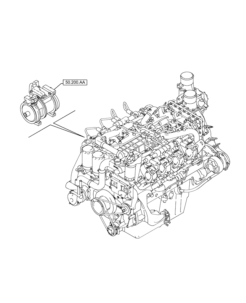 Схема запчастей Case IH FVAE2884X B200 - (00.000.50) - PICTORIAL INDEX - CAB CLIMATE CONTROL (00) - GENERAL & PICTORIAL INDEX