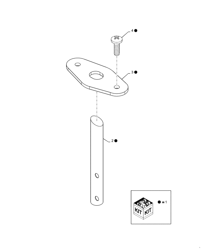 Схема запчастей Case IH 810 - (C-46) - KIT AUGER FINGER 810/820 (58) - ATTACHMENTS/HEADERS