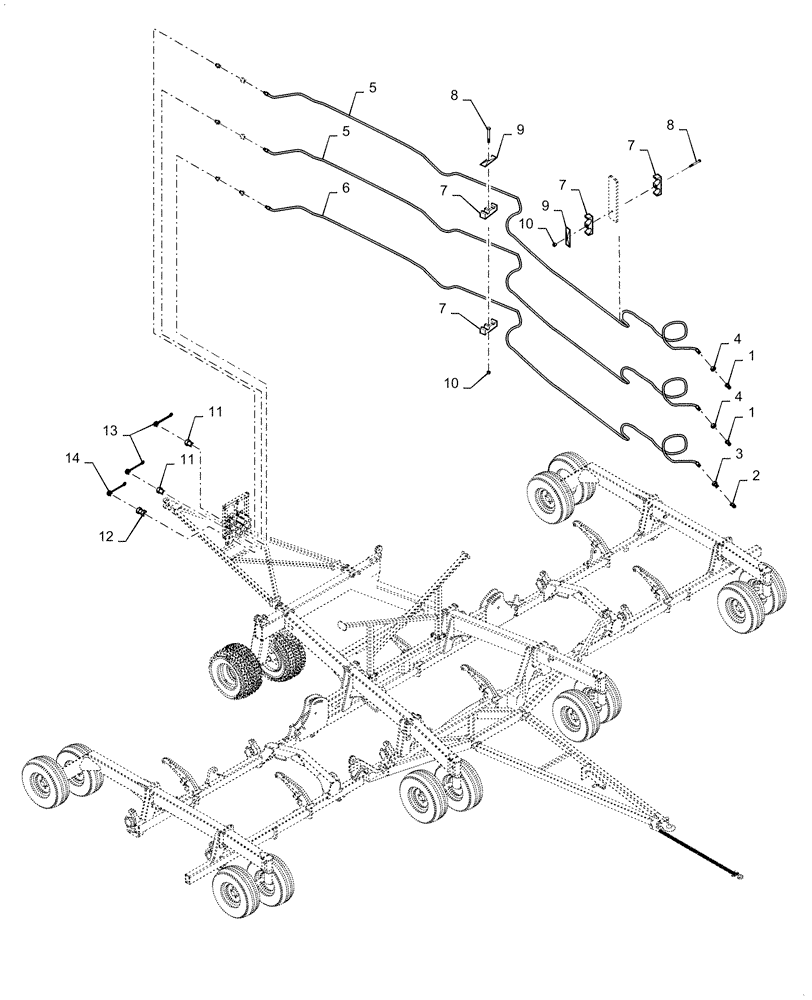 Схема запчастей Case IH 500 - (35.100.AA[01]) - HYDRAULICS CROSS TILLAGE TOW BEHIND AIR CARTS (35) - HYDRAULIC SYSTEMS