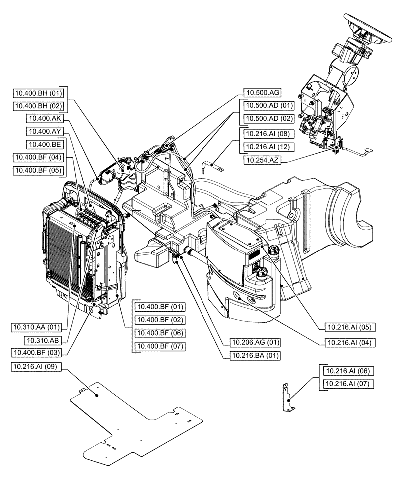 Схема запчастей Case IH PUMA 150 CVT - (10.000.00[02]) - SECTION INDEX - ENGINE (10) - ENGINE