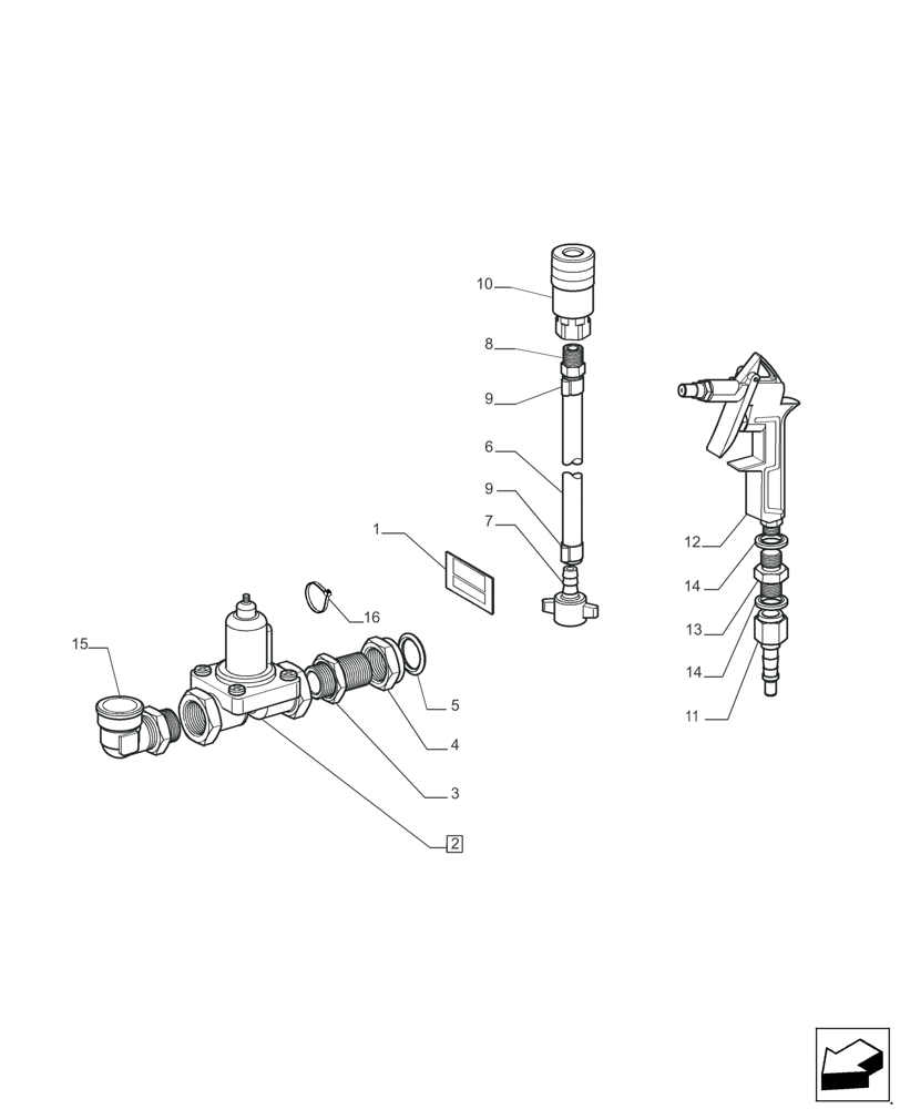 Схема запчастей Case IH MAGNUM 235 - (10.450.AZ) - BLOW-OFF SYSTEM (10) - ENGINE