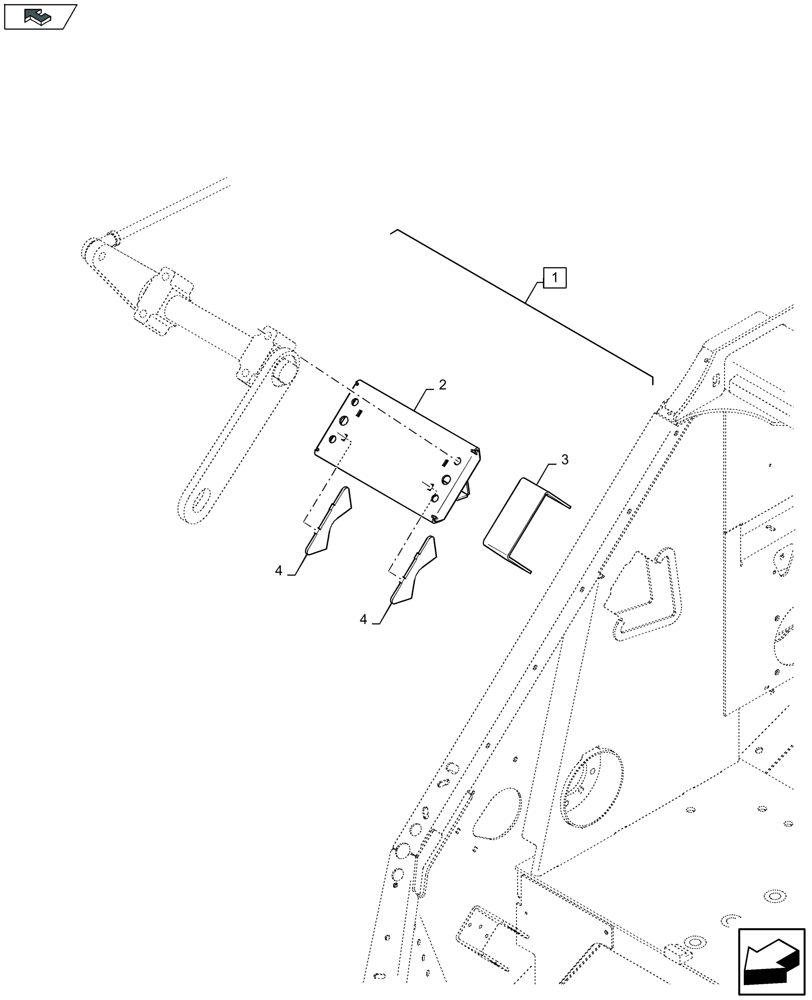 Схема запчастей Case IH LB434S - (88.039.006[01]) - SERVICE KIT: SUPPORT PLATES FOR CRANKSHAFT NEEDLES (88) - ACCESSORIES