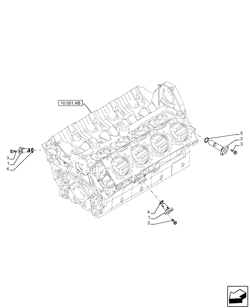 Схема запчастей Case IH FVAE2884X B200 - (55.013.AB) - ENGINE, OIL, PRESSURE SWITCH, SENSOR (55) - ELECTRICAL SYSTEMS