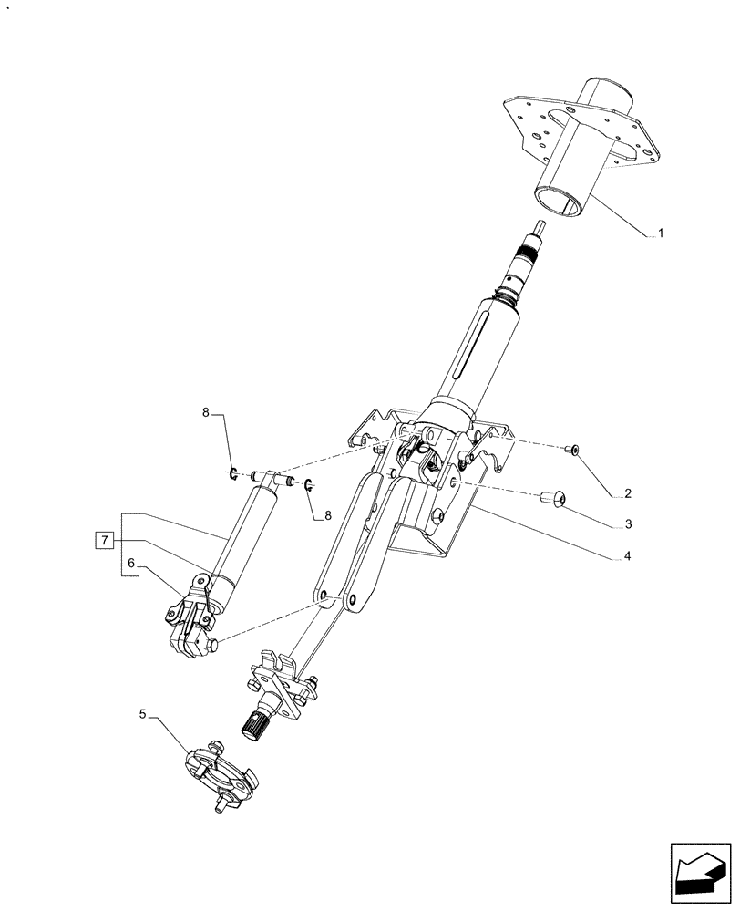 Схема запчастей Case IH PUMA 200 - (41.200.AT[03]) - STEERING COLUMN (41) - STEERING