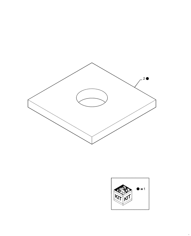 Схема запчастей Case IH NFX - (9-16[01]) - KIT RUB PAD (09) - CHASSIS