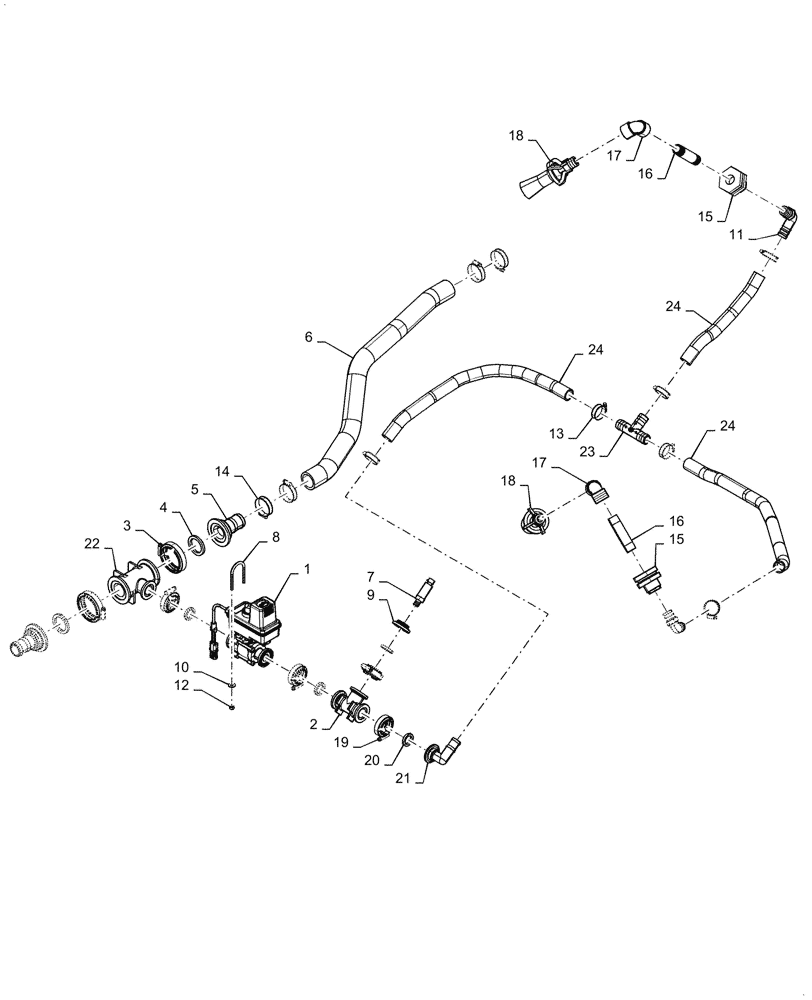 Схема запчастей Case IH PATRIOT 2250 - (78.110.AC[10]) - PRODUCT TANK, SPARGE AGITATION PLUMBING (78) - SPRAYING