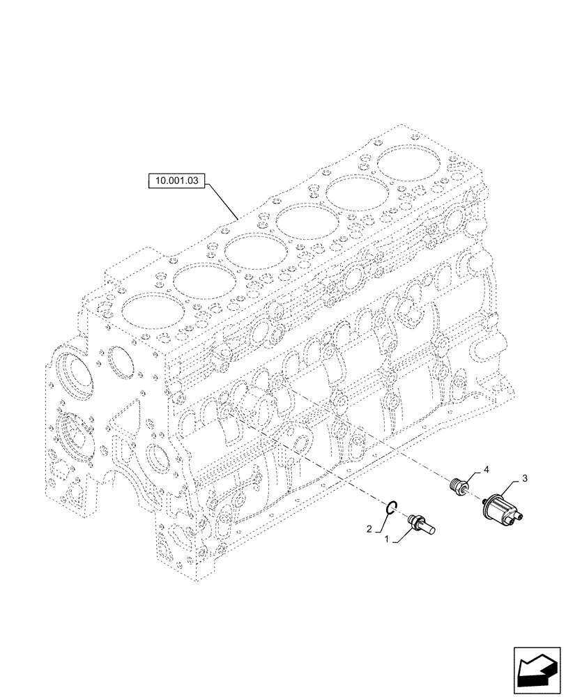 Схема запчастей Case IH P215 - (10.012.01[03]) - ENGINE SENSORS (10) - ENGINE