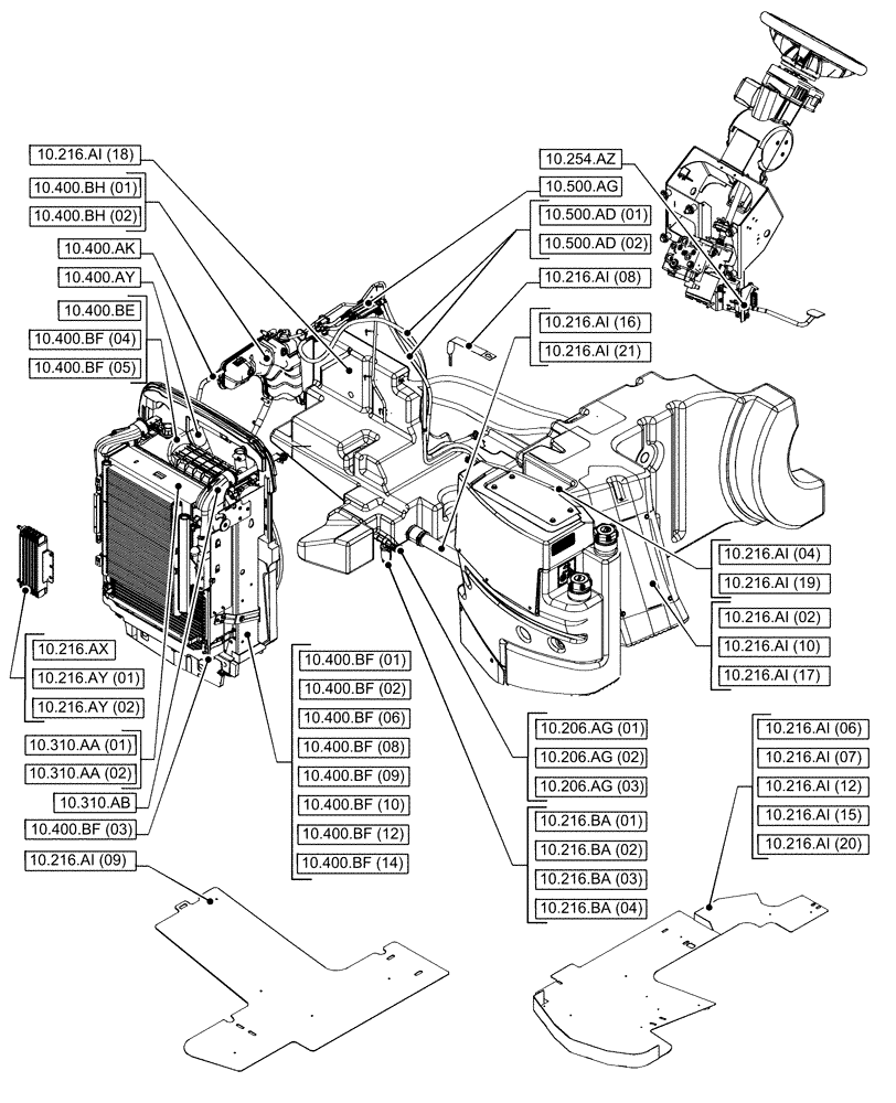 Схема запчастей Case IH PUMA 220 CVT - (10.000.00[02]) - SECTION INDEX - ENGINE (10) - ENGINE