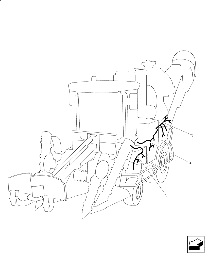 Схема запчастей Case IH A8800 - (55.100.DP[02]) - ELECTRIC WIRING (55) - ELECTRICAL SYSTEMS