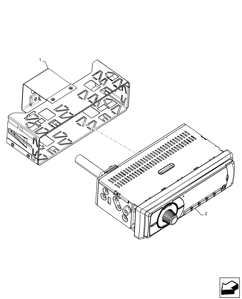 Схема запчастей Case IH PATRIOT 2250 - (55.512.AA[01]) - RADIO (55) - ELECTRICAL SYSTEMS