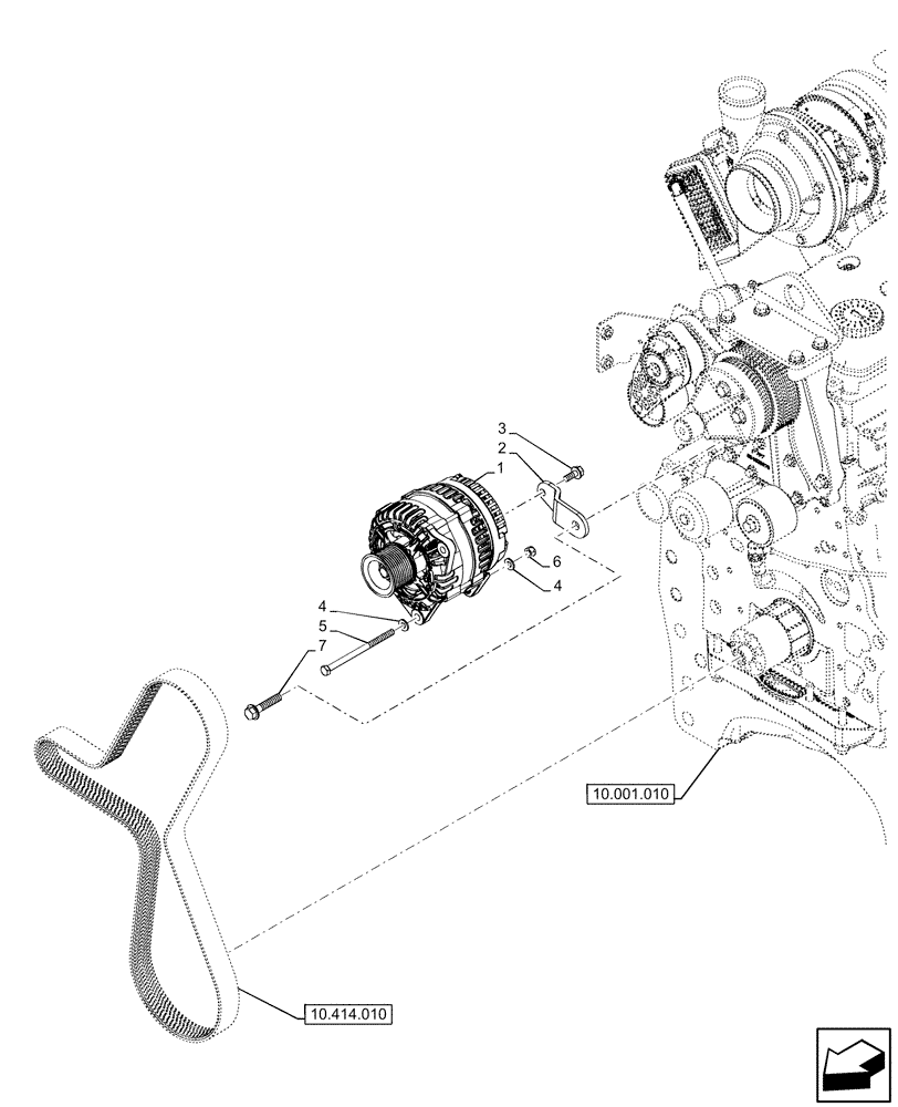 Схема запчастей Case IH OPTUM 300 CVT - (55.301.010) - VAR - 758003 - ALTERNATOR (55) - ELECTRICAL SYSTEMS