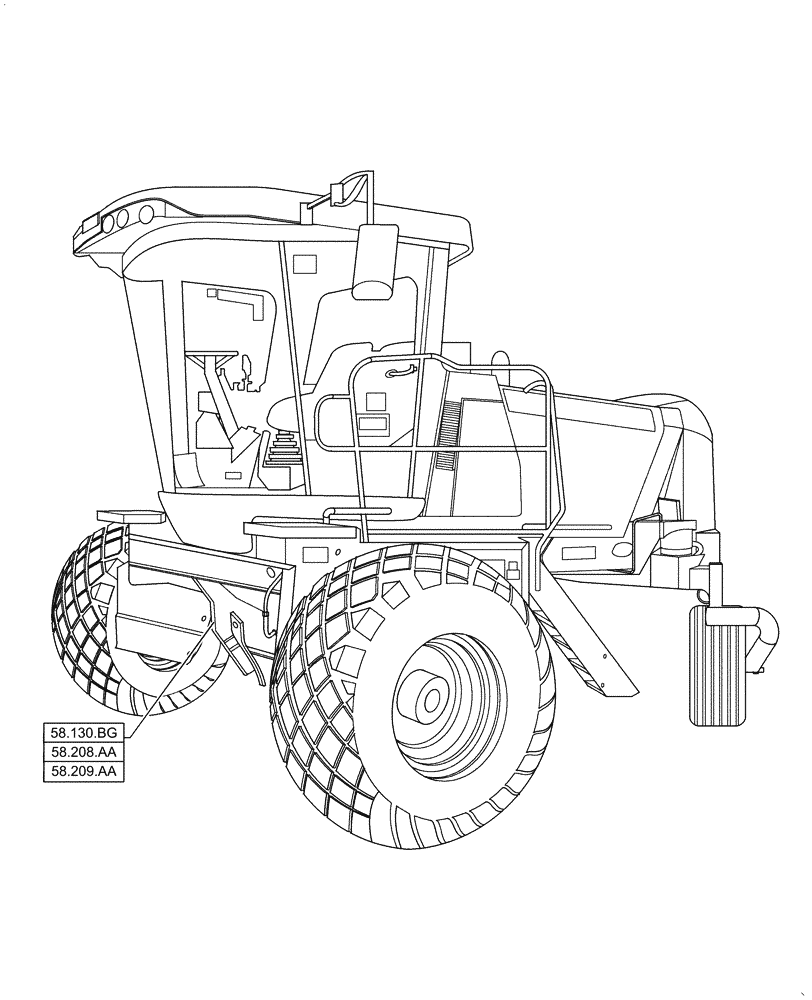 Схема запчастей Case IH WD1504 - (00.000.58) - PICTORIAL INDEX - ATTACHMENTS/HEADERS (00) - GENERAL & PICTORIAL INDEX