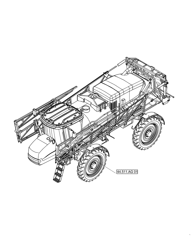 Схема запчастей Case IH PATRIOT 2250 - (00.000.44[01]) - PICTORIAL INDEX - WHEELS (00) - GENERAL & PICTORIAL INDEX