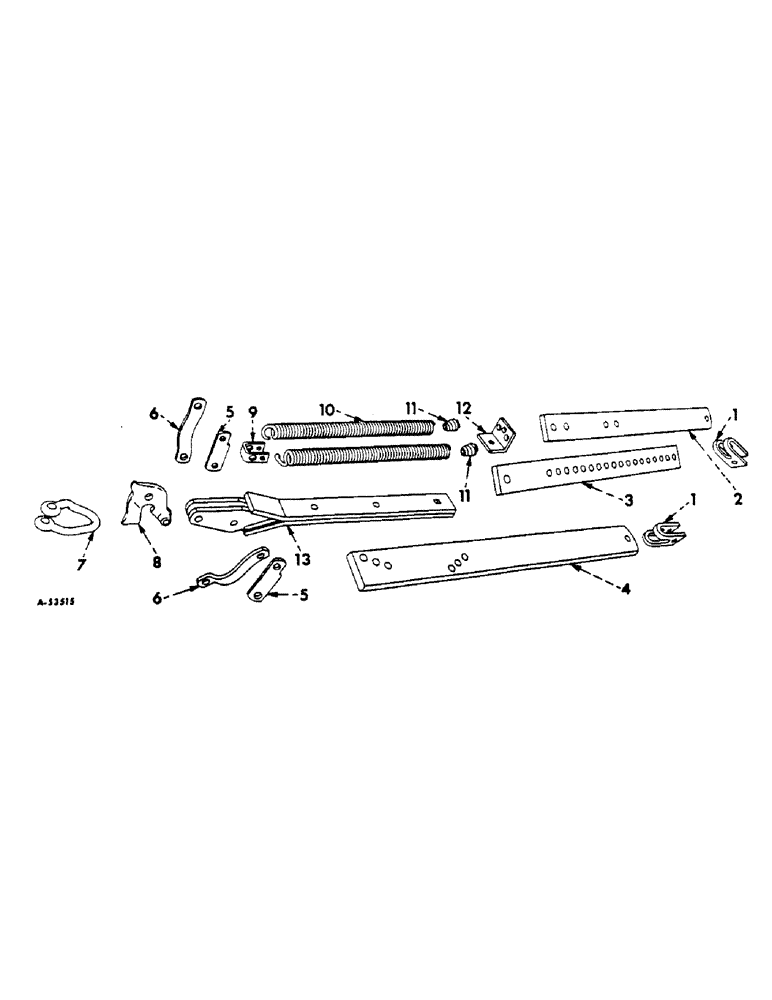 Схема запчастей Case IH 60 - (D-24) - SPRING RELEASE HITCH 