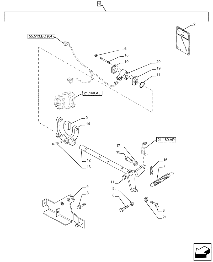 Схема запчастей Case IH PUMA 220 - (88.100.21[01]) - DIA KIT, CREEPER, GEAR REDUCTION UNIT (88) - ACCESSORIES