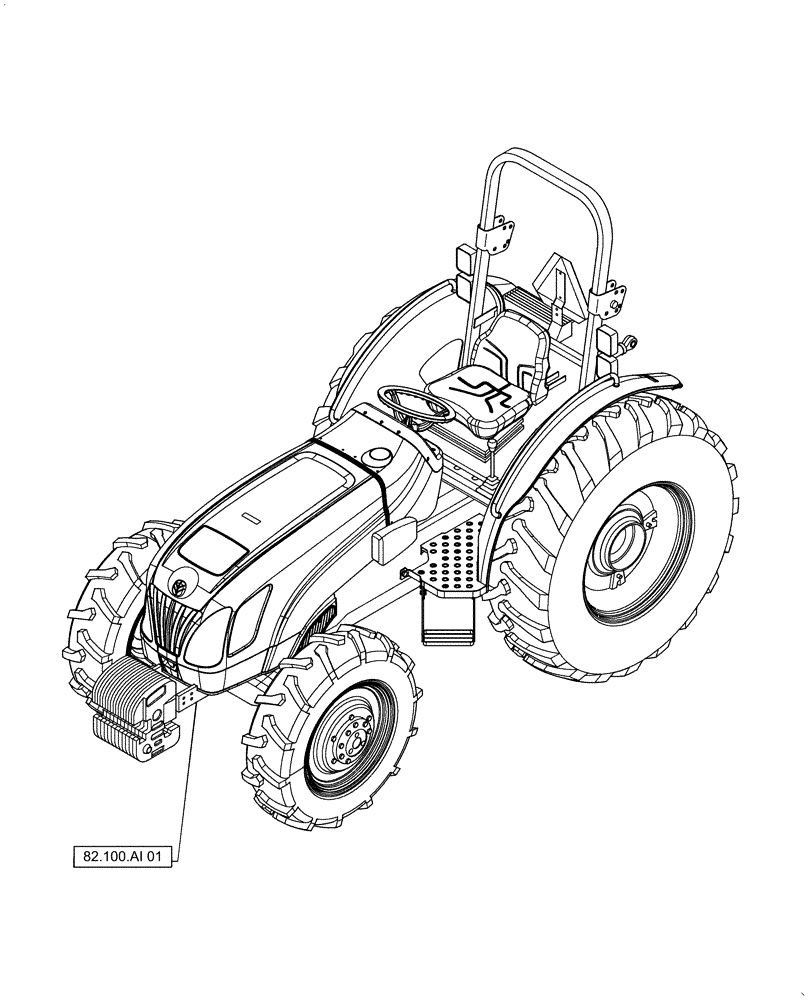 Схема запчастей Case IH FARMALL 50A - (82.000.00[01]) - SECTION INDEX - FRONT LOADER AND BUCKET (82) - FRONT LOADER & BUCKET