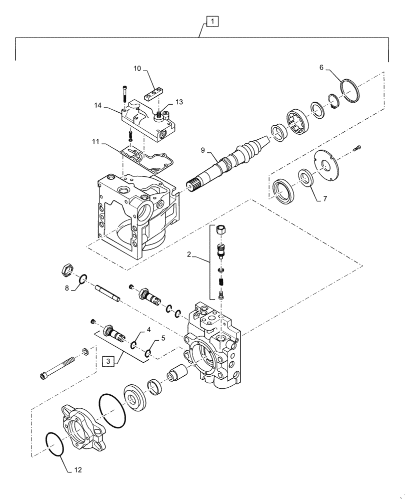 Схема запчастей Case IH PATRIOT 2250 - (29.100.AC[01]) - HYDROSTATIC PUMP, FRONT, 55CC (29) - HYDROSTATIC DRIVE