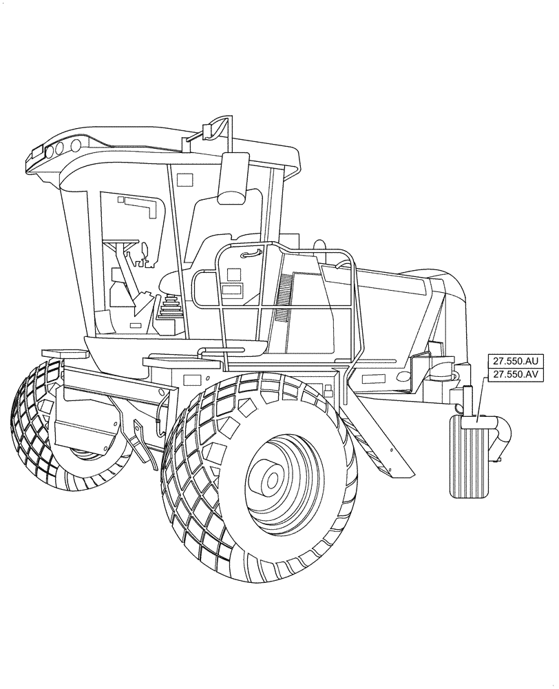 Схема запчастей Case IH WD1504 - (00.000.27) - PICTORIAL INDEX - REAR AXLE SYSTEM (00) - GENERAL & PICTORIAL INDEX