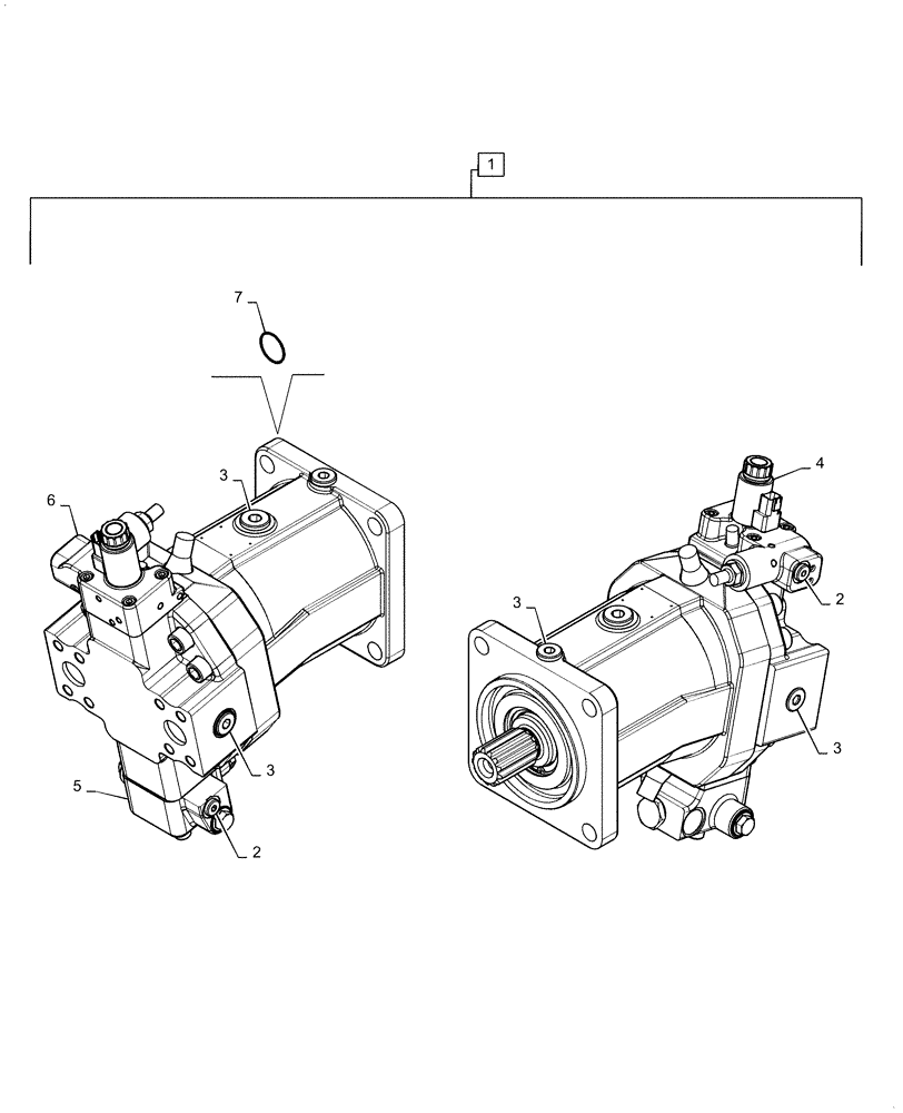 Схема запчастей Case IH 7240 - (29.218.AH) - VAR - 425215, 425399, 425402, 405403, 425431, 425529 - HYDROSTATIC MOTOR, DRIVE (29) - HYDROSTATIC DRIVE