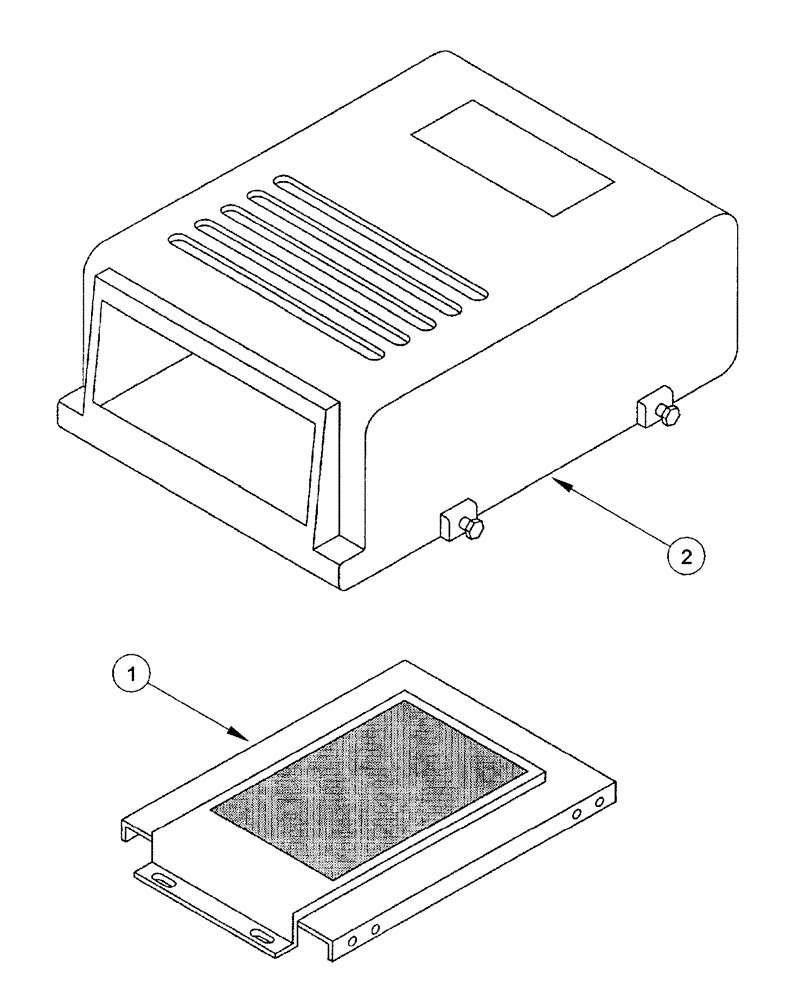 Схема запчастей Case IH AFS - (03-20) - RECEIVER MOUNTING BRACKETS, 1600 SERIES & 2100, 2300 SERIES COMBINE & TRACTORS, MODEL YEAR 1998 & AFTER (55) - ELECTRICAL SYSTEMS