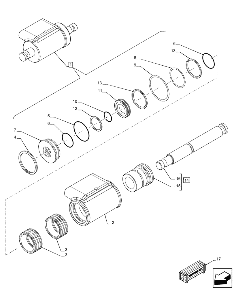 Схема запчастей Case IH OPTUM 300 CVT - (21.507.120) - VAR - 391138, 758022, 758870, 759053 - TRANSMISSION, HYDRAULIC CYLINDER, COMPONENTS (21) - TRANSMISSION