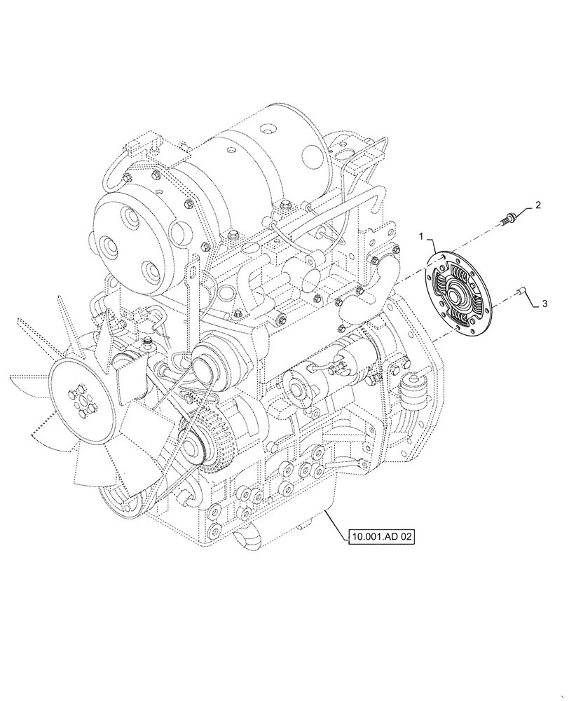 Схема запчастей Case IH FARMALL 50C - (18.112.AC[02]) - DAMPER, FARMALL 40C, 50C (18) - CLUTCH