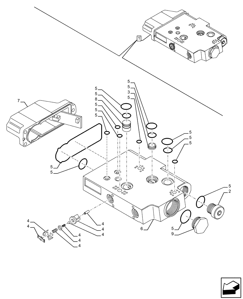 Схема запчастей Case IH FARMALL 120U - (35.204.390) - VAR - 758821 - REAR REMOTE CONTROL VALVES, ELECTRONIC MID MOUNTED VALVES, COMPONENTS (35) - HYDRAULIC SYSTEMS