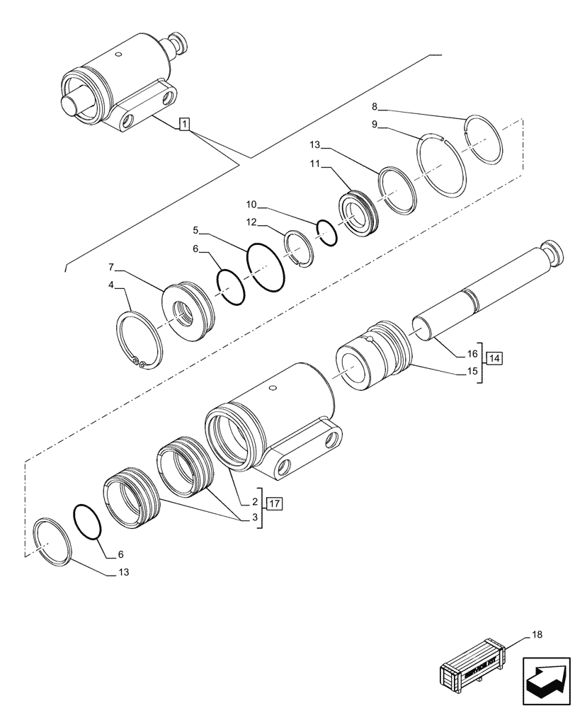 Схема запчастей Case IH OPTUM 300 CVT - (21.507.140) - VAR - 391138, 758022, 758870, 759053 - TRANSMISSION, HYDRAULIC CYLINDER, COMPONENTS (21) - TRANSMISSION