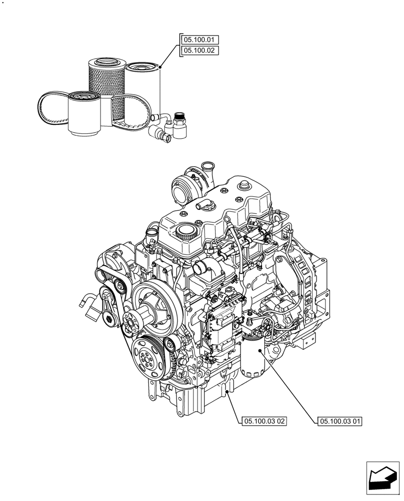 Схема запчастей Case IH FARMALL 110A - (05.000.00) - SECTION INDEX - MACHINE COMPLATION AND EQUIPMENT (05) - SERVICE & MAINTENANCE
