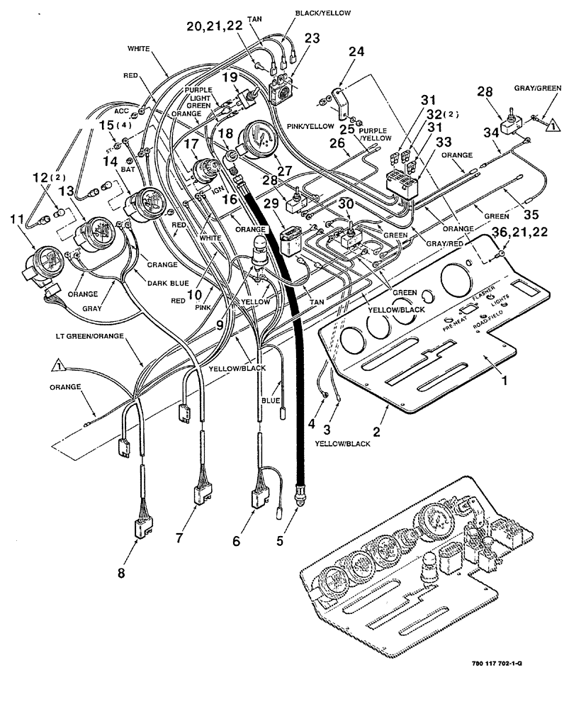 Схема запчастей Case IH 8840 - (04-014) - CONTROL PANEL ASSEMBLY (S.N. CFH0031001 THRU CFH0031465) (55) - ELECTRICAL SYSTEMS