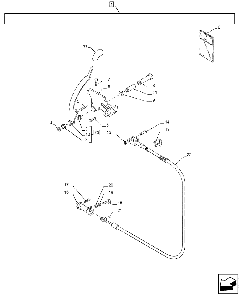 Схема запчастей Case IH PUMA 200 - (88.100.35[03]) - DIA KIT, VALVE LEVER (88) - ACCESSORIES