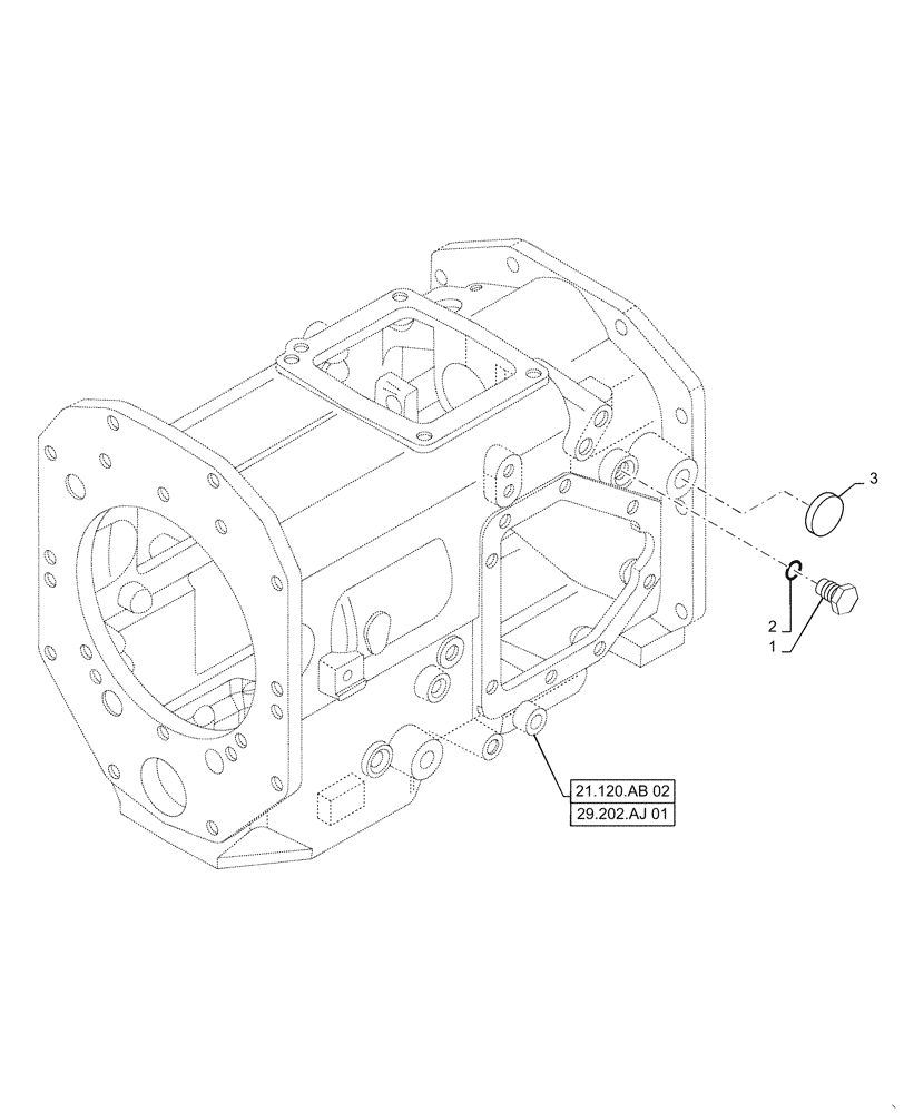 Схема запчастей Case IH FARMALL 40C - (31.101.AB[03]) - SHIFTING UNIT, PTO, FARMALL 40C, 50C (31) - IMPLEMENT POWER TAKE OFF