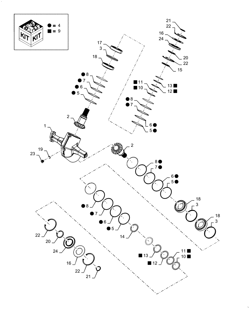 Схема запчастей Case IH 7140 - (80.180.BN) - VAR - 425312, 425329, 722983, 425077, 425313, 425330, 425078, 425314, 722740 - UNLOADING TUBE UPPER GEARBOX (80) - CROP STORAGE/UNLOADING