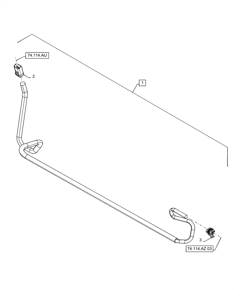 Схема запчастей Case IH 6140 - (55.426.AH[04]) - WIRE HARNESS, SHOE SIEVE (55) - ELECTRICAL SYSTEMS