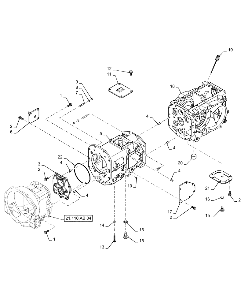 Схема запчастей Case IH FARMALL 50C - (29.202.AJ[01]) - HYDROSTATIC TRANSMISSION, HOUSING, FARMALL 40C, 50C (29) - HYDROSTATIC DRIVE