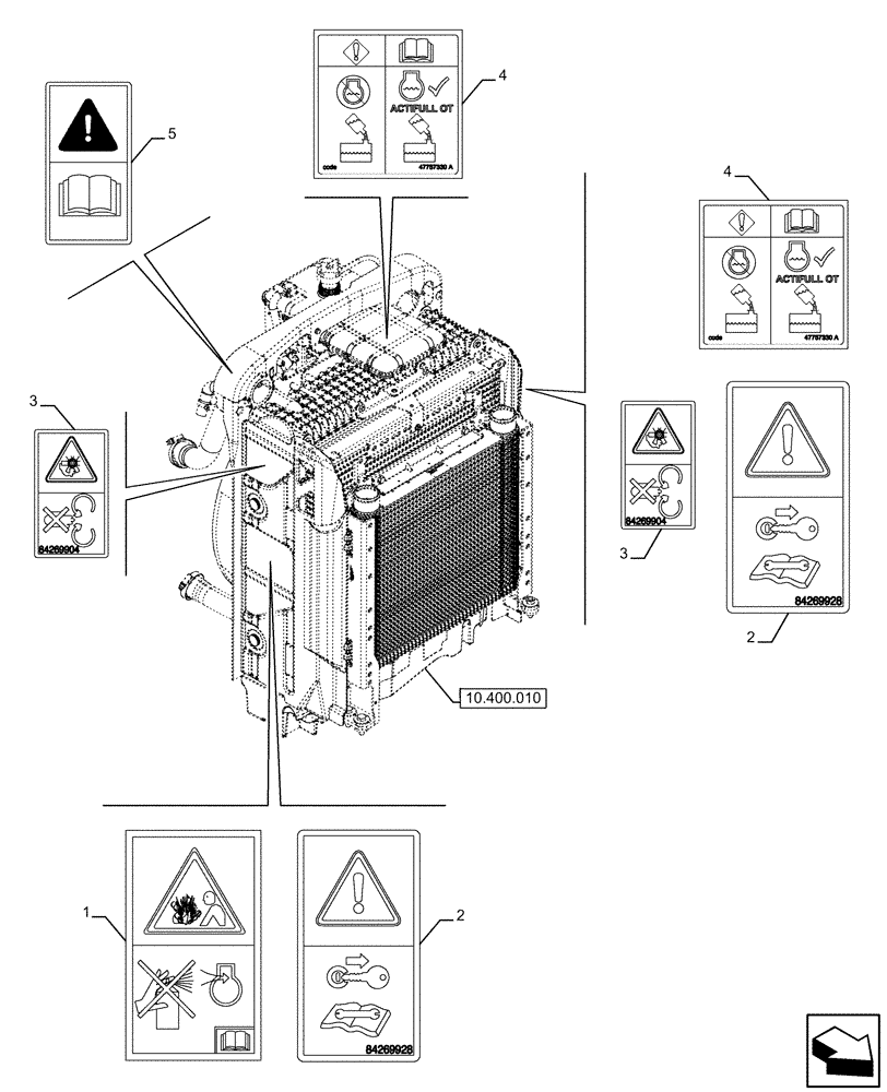 Схема запчастей Case IH FARMALL 110U - (90.108.250) - VAR - 330500, 330501, 330502, 330503, 330504, 330505, 330506, 330507, 330508, 330509, 330510, 330511, 330512, 330514, 330517, 330576, 330843, 335660, 390500 - WARNING DECAL, EU (90) - PLATFORM, CAB, BO