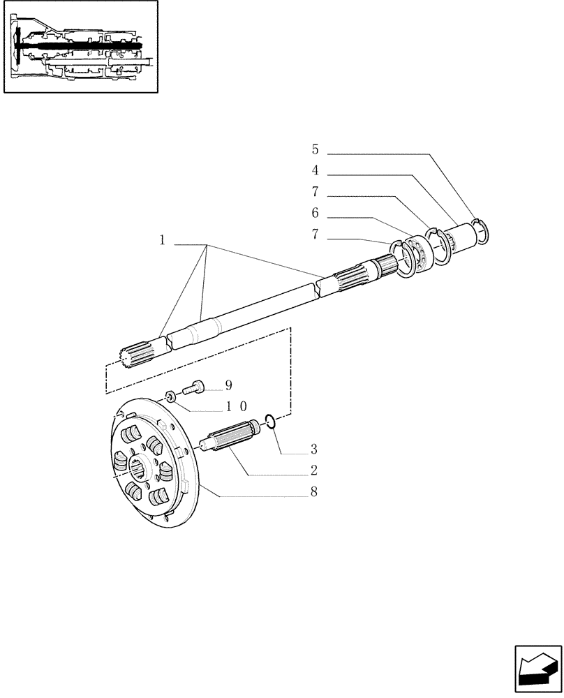 Схема запчастей Case IH MXM155 - (1.25.3/01) - CLUTCH - PTO (03) - TRANSMISSION